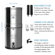 The Big Berkey® Water Filter (2.25 Gallons)