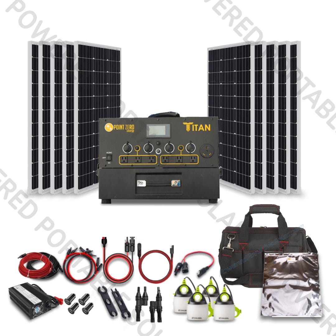 titan solar generator 1000w solar kit for rv