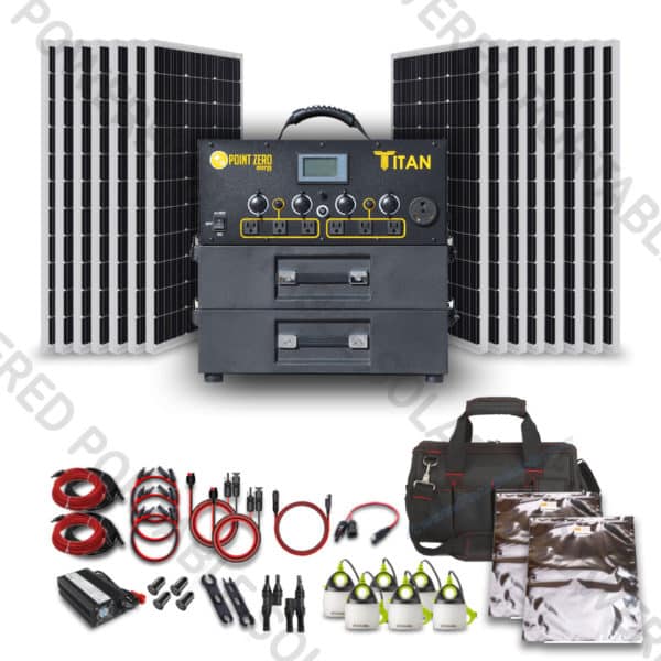 titan solar generator 1500w solar kit for rv