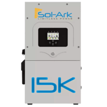 Sol-Ark 15K 120/240/208V Hybrid Solar Inverter (All-In-One), Pre-Wired, Outdoor Rated, Grid-tied, Off-Grid, or 48V battery backup