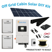 Small Off Grid Cabin DIY Solar Kit | Sol-Ark 5k-1P-N and SnapNRack Roof Mount